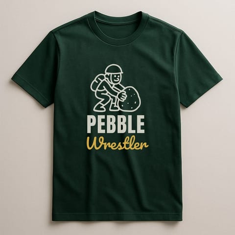 Pebble Wrestler tee, Forest