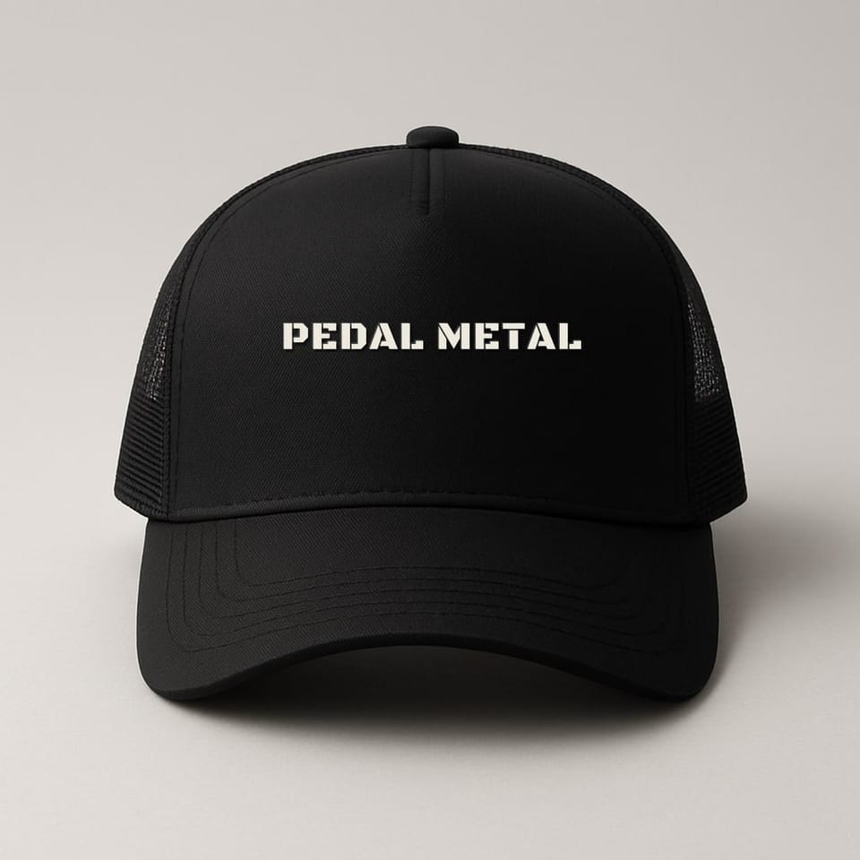 Pedal Metal trucker hat, Black