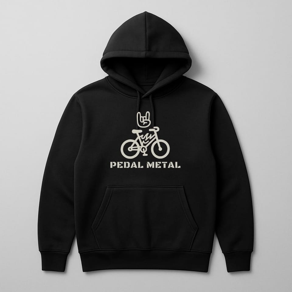 Pedal Metal hoodie, Black