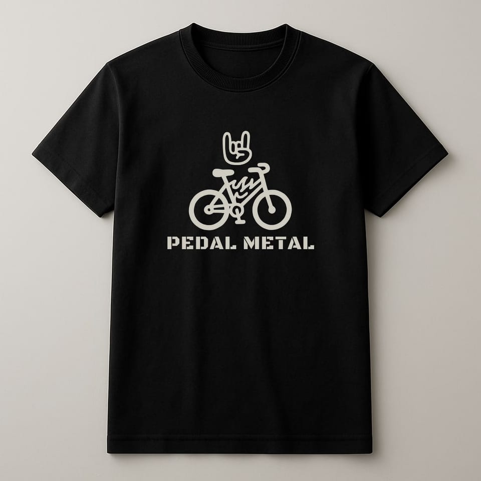 Pedal Metal tee, Black