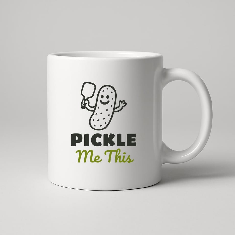 Pickle Me This mug, White