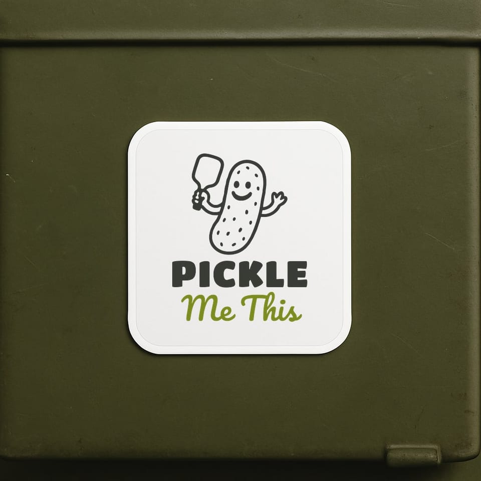 Pickle Me This sticker, White