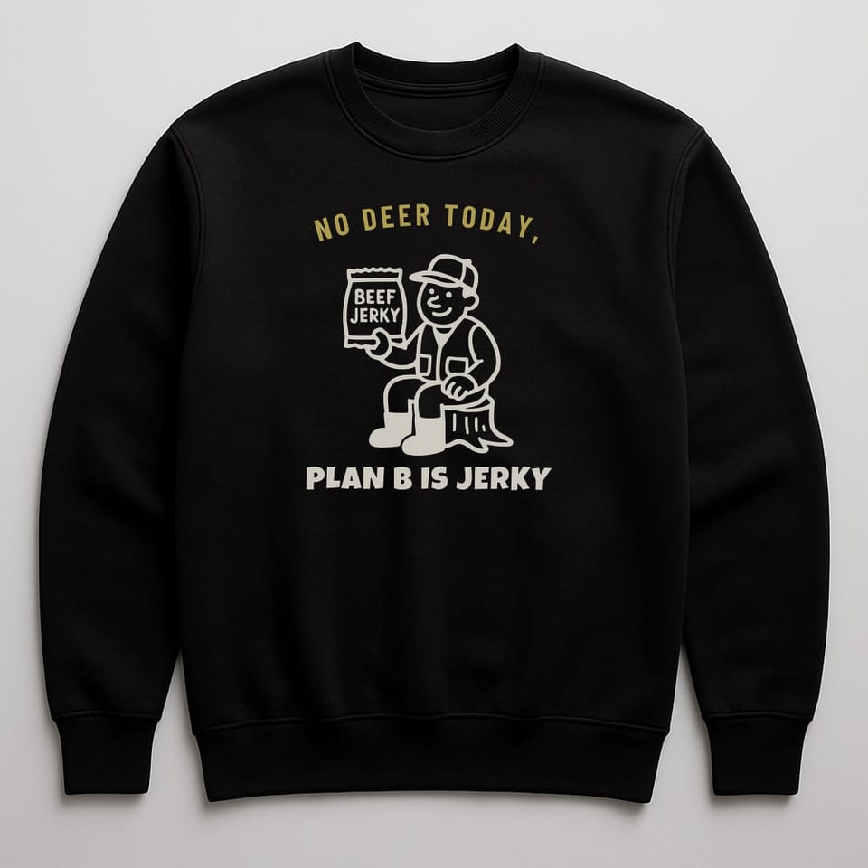 Plan B Is Jerky sweatshirt, Black