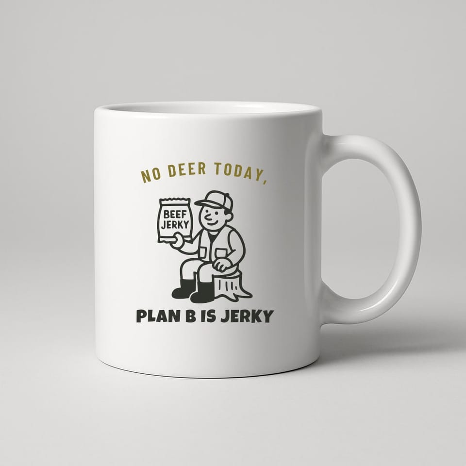 Plan B Is Jerky mug, White