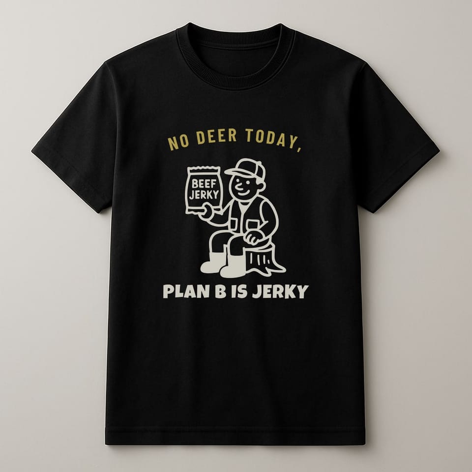 Plan B Is Jerky tee, Black
