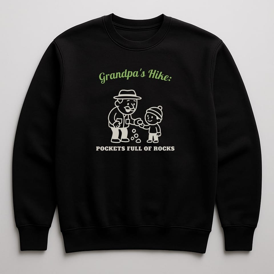 Pockets Full of Rocks sweatshirt, Black