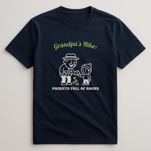 Pockets Full of Rocks tee, Navy