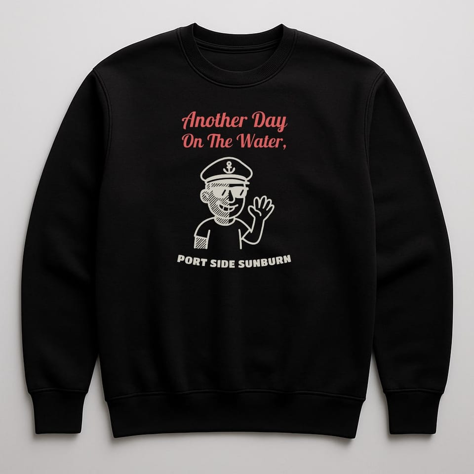 Port Side Sunburn sweatshirt, Black