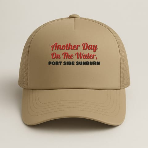 Port Side Sunburn trucker hat, Khaki