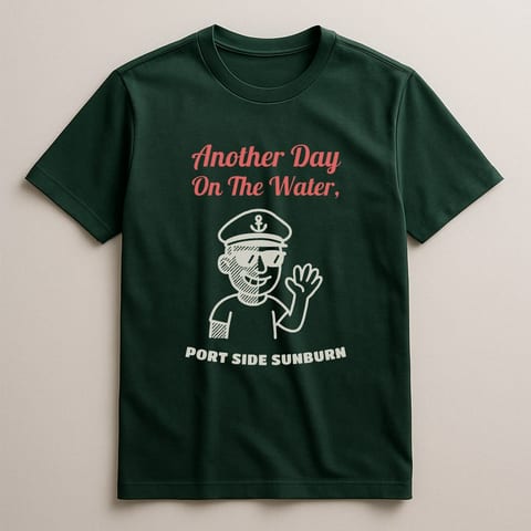 Port Side Sunburn tee, Forest