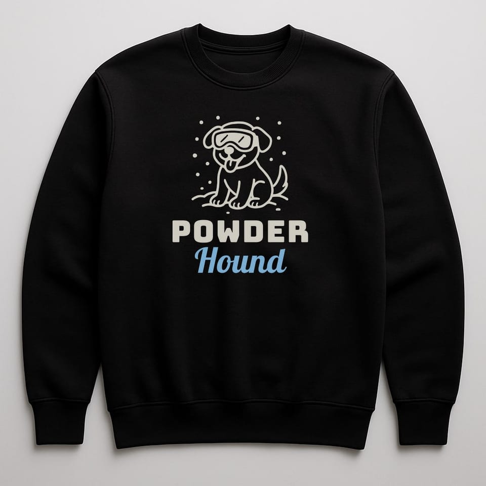 Powder Hound sweatshirt, Black