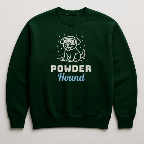 Powder Hound sweatshirt, Forest