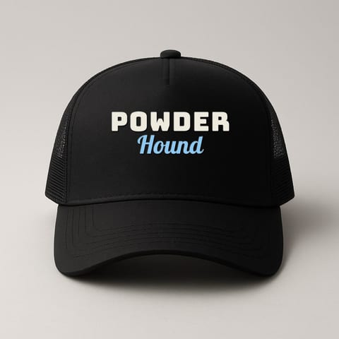 Powder Hound trucker hat, Black