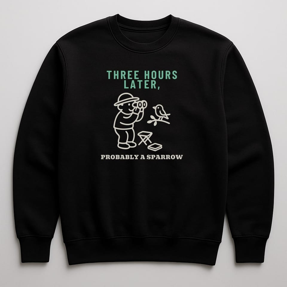 Probably a Sparrow sweatshirt, Black