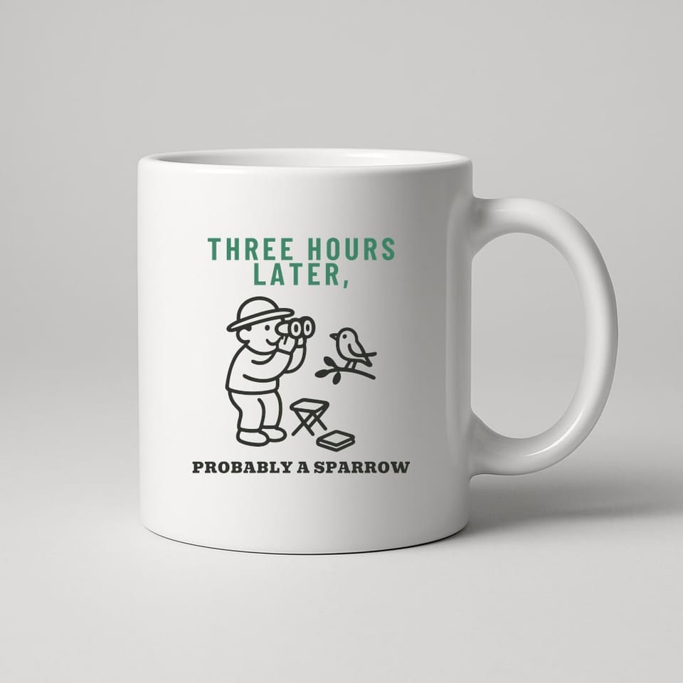 Probably a Sparrow mug, White