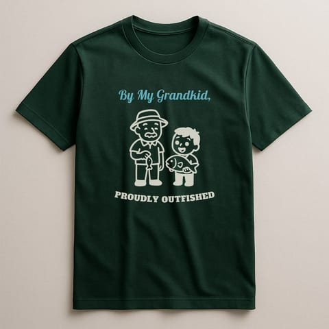 Proudly Outfished tee, Forest