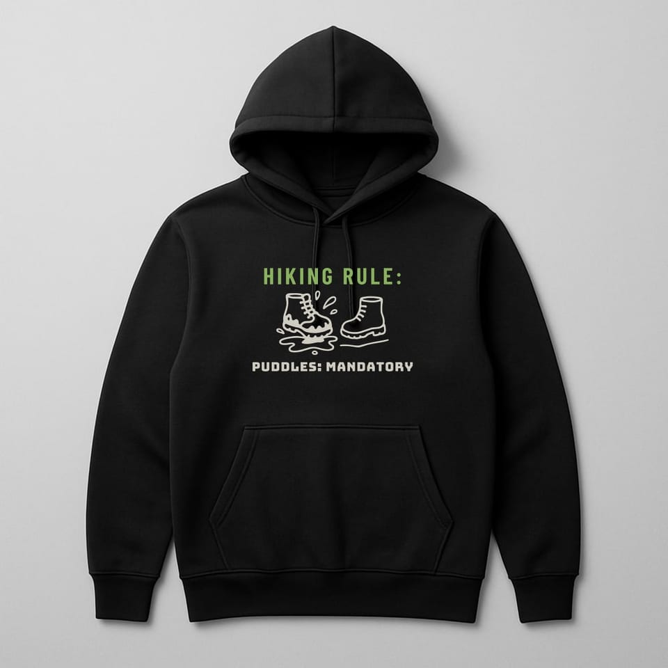 Puddles: Mandatory hoodie, Black