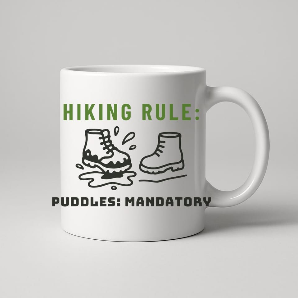 Puddles: Mandatory mug, White