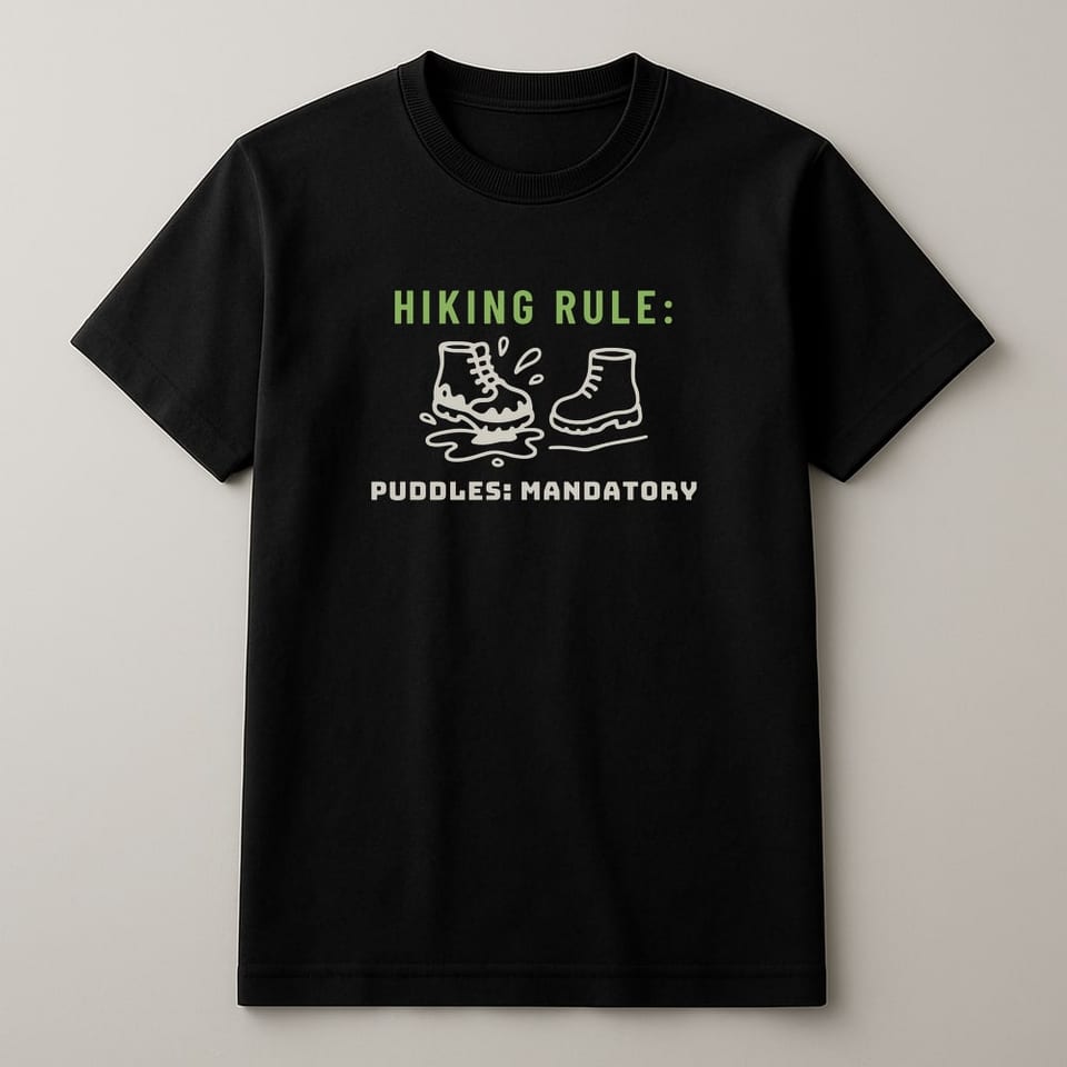 Puddles: Mandatory tee, Black