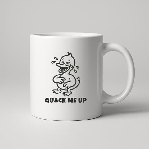 Quack Me Up mug, White