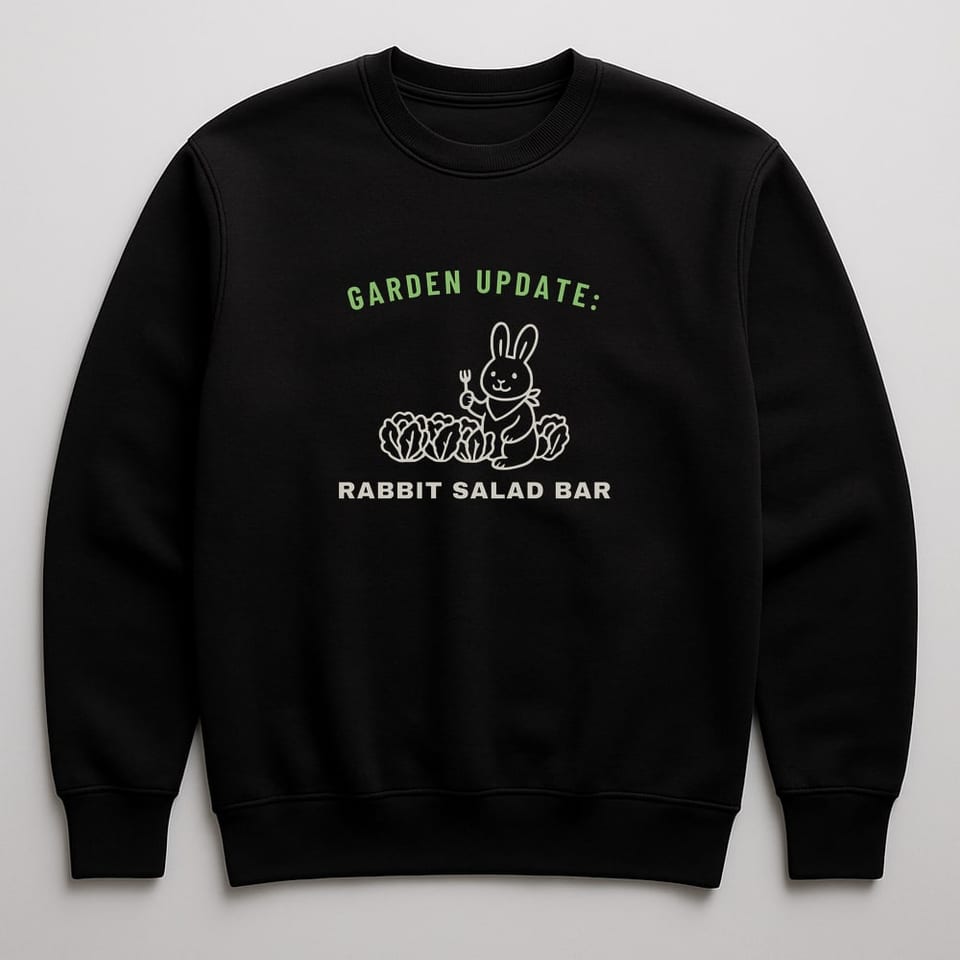 Rabbit Salad Bar sweatshirt, Black