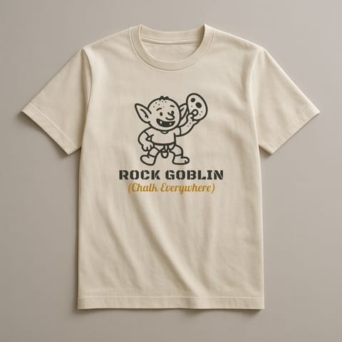 Rock Goblin tee, Natural