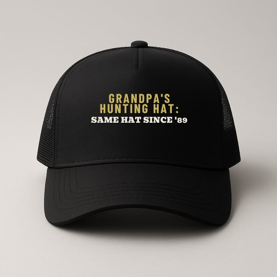 Same Hat Since '89 trucker hat, Black