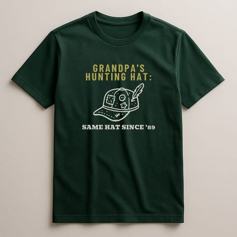 Same Hat Since '89 tee, Forest