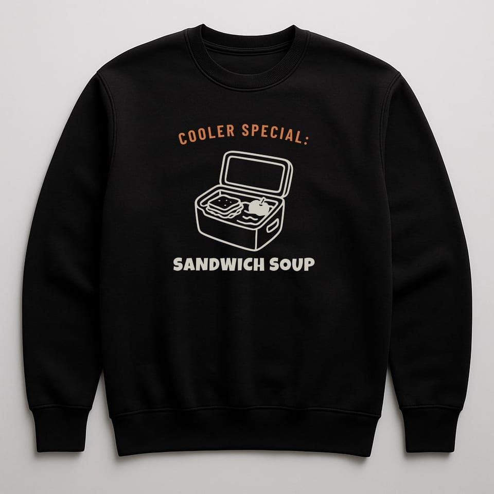 Sandwich Soup sweatshirt, Black