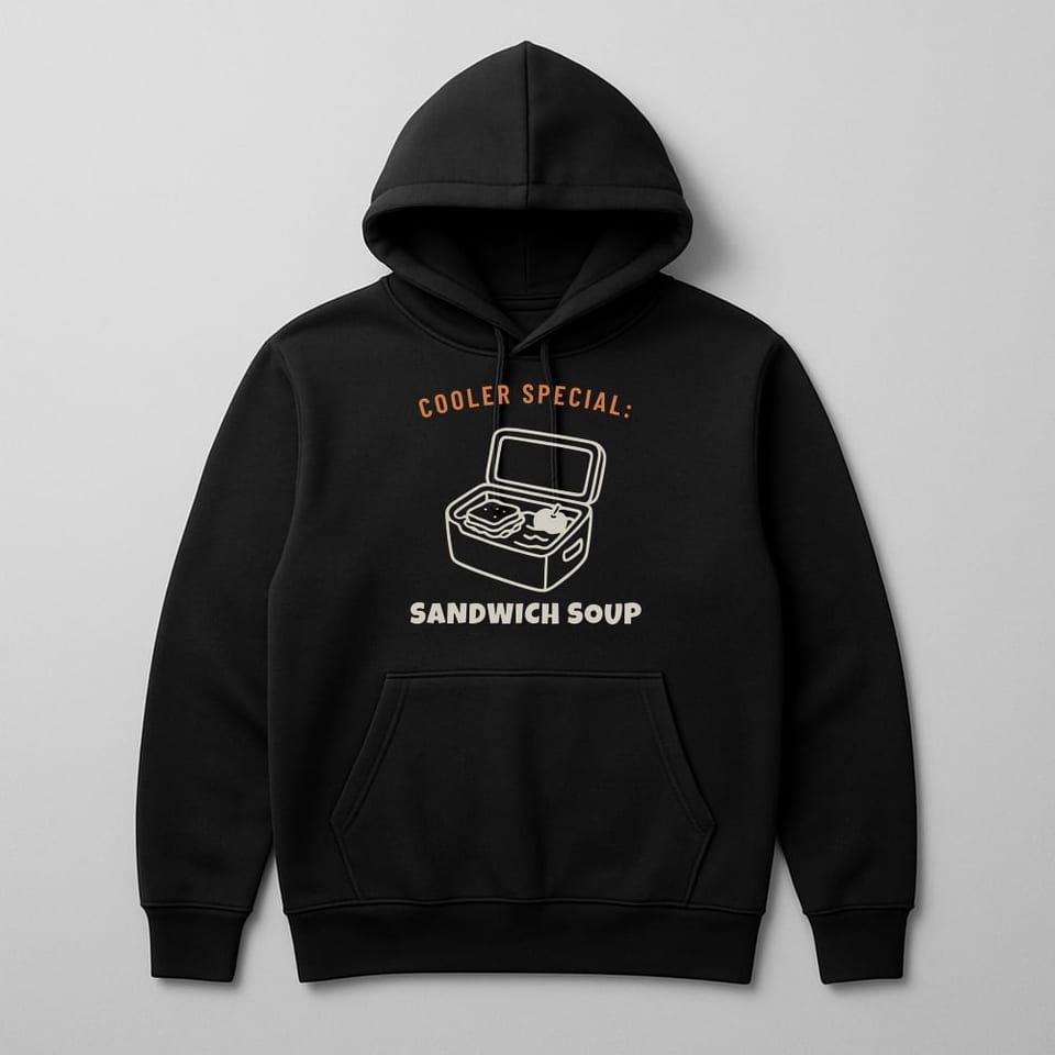 Sandwich Soup hoodie, Black