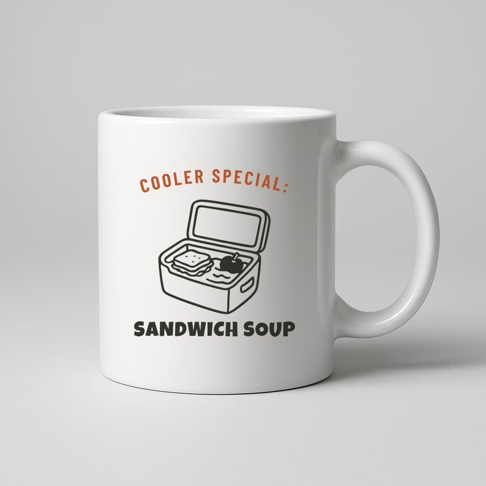 Sandwich Soup mug, White