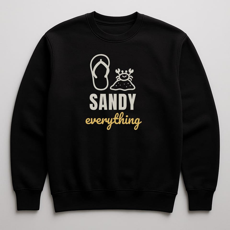 Sandy Everything sweatshirt, Black