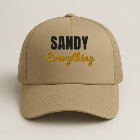 Sandy Everything trucker hat, Khaki