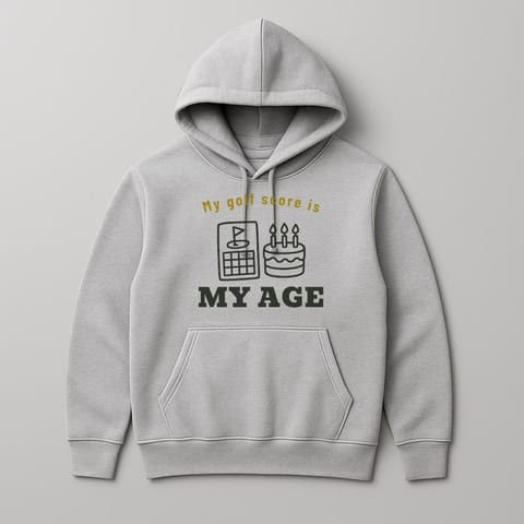 My Golf Score Is Really My Age hoodie, Sport Grey