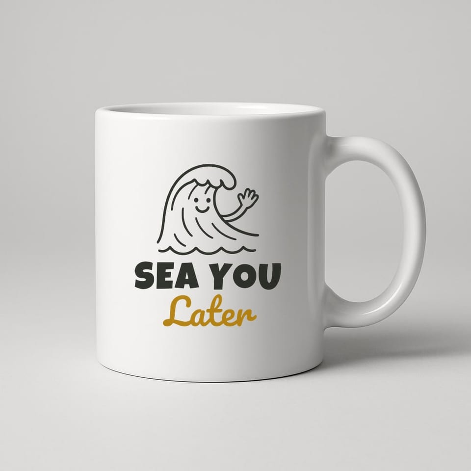 Sea You Later mug, White