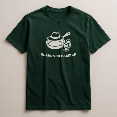 Seasoned Camper tee, Forest
