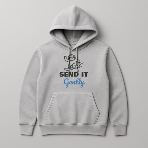 Send It (Gently) hoodie, Sport Grey