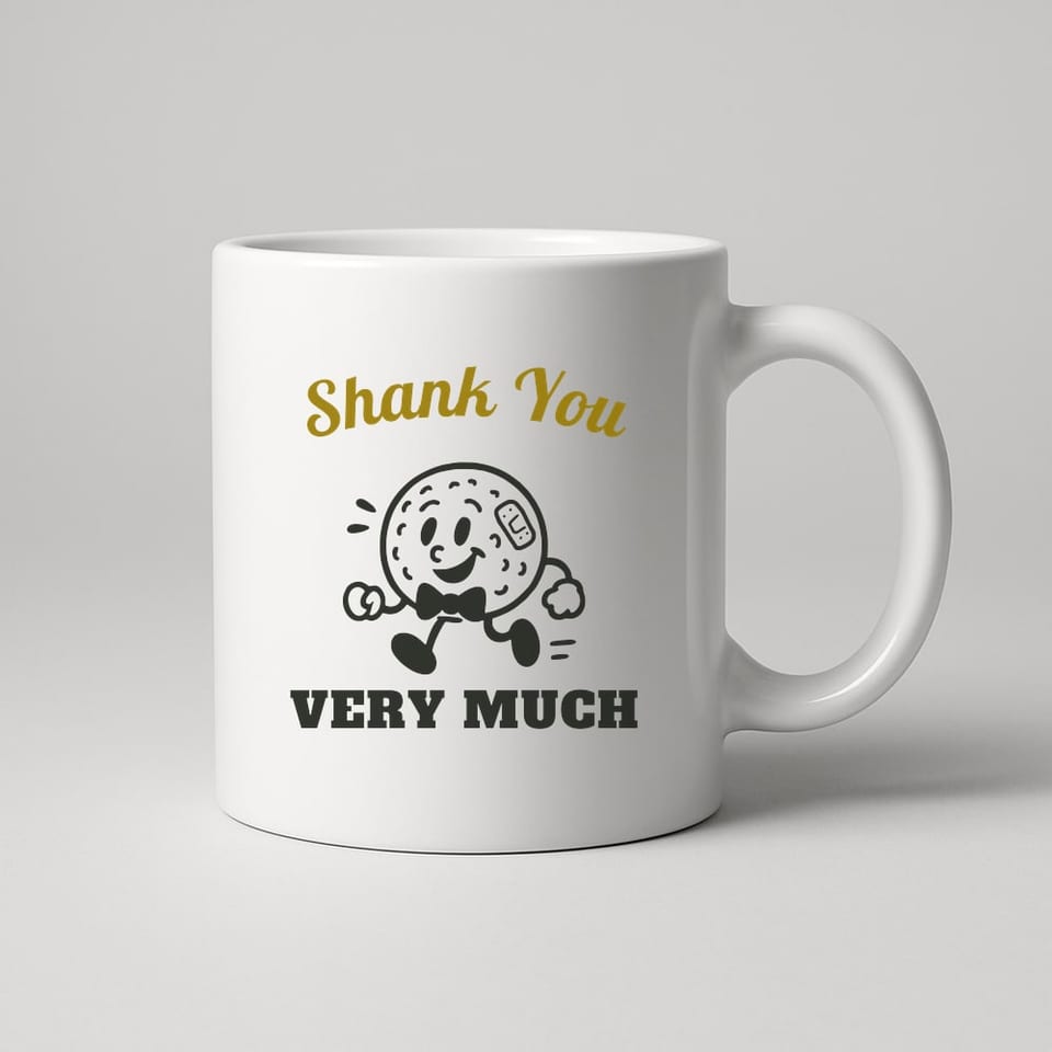 Shank You Very Much mug, White