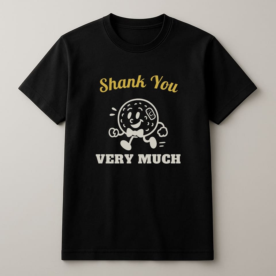 Shank You Very Much tee, Black