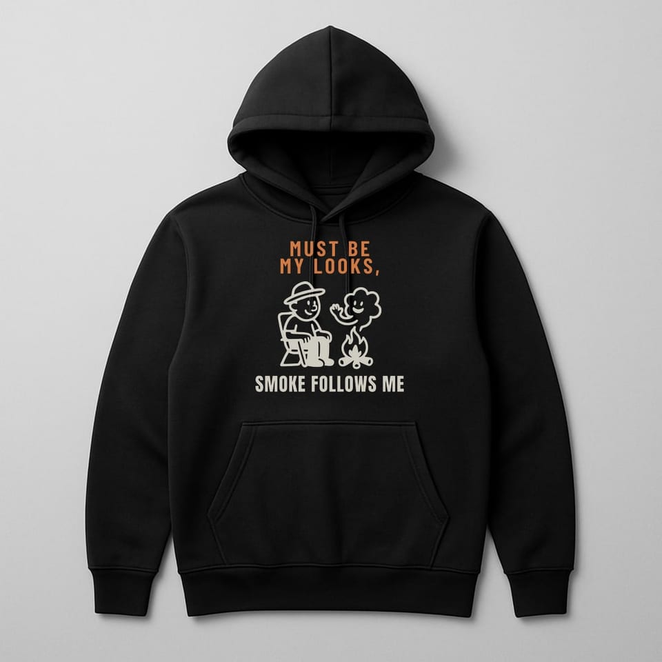 Smoke Follows Me hoodie, Black