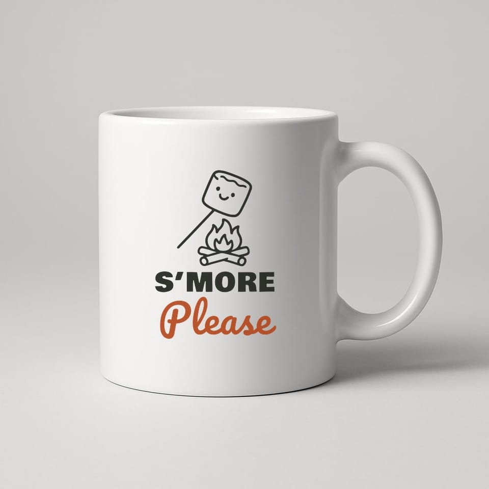 S’more Please mug, White