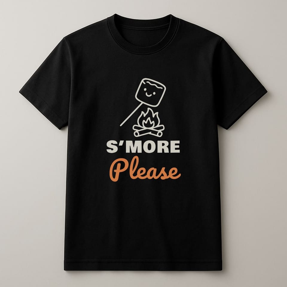 S’more Please tee, Black