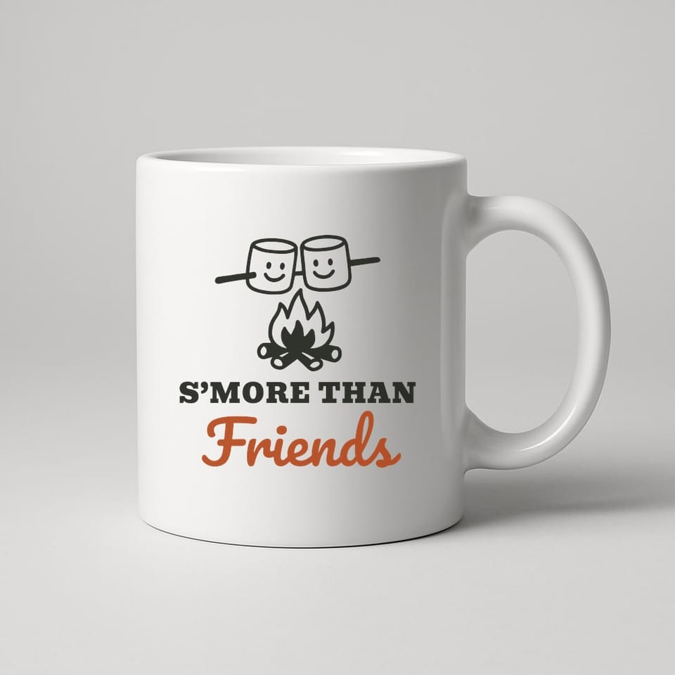S’more Than Friends mug, White