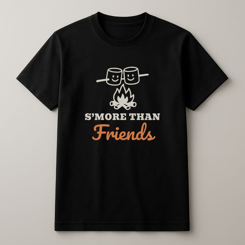 S’more Than Friends tee, Black