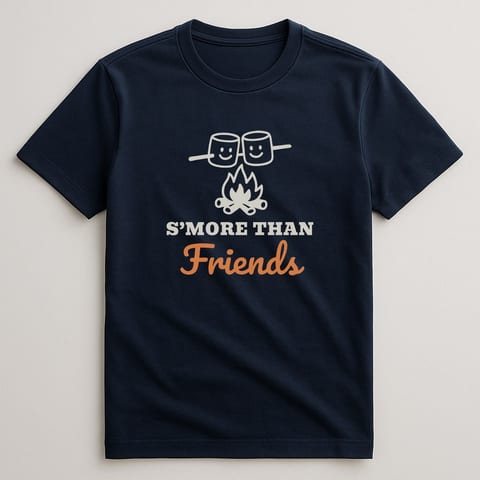 S’more Than Friends tee, Navy