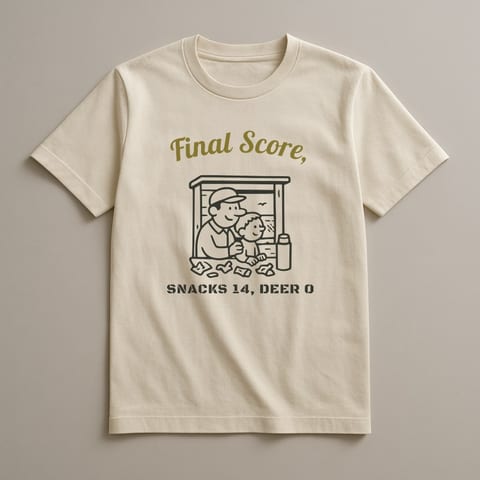 Snacks 14, Deer 0 tee, Natural