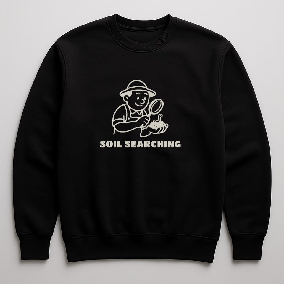 Soil Searching sweatshirt, Black