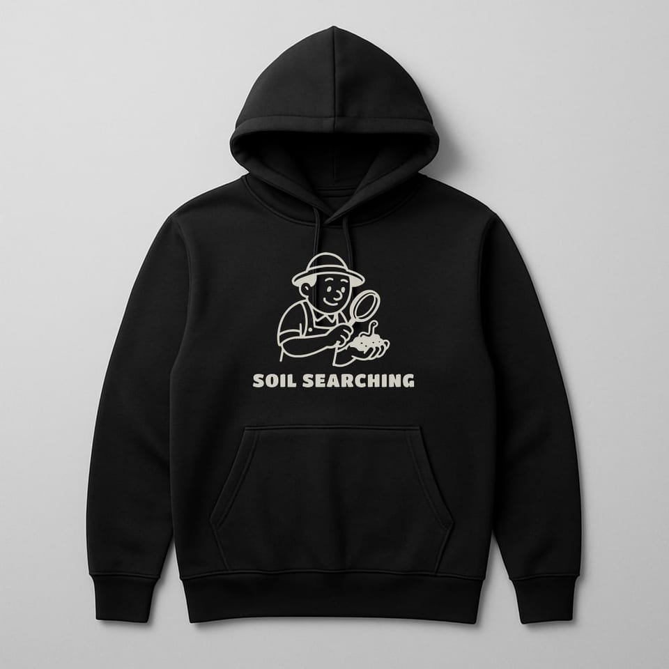 Soil Searching hoodie, Black