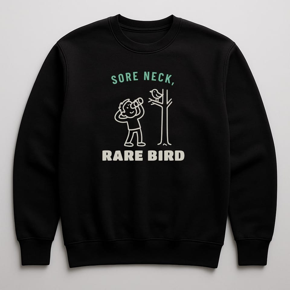 Sore Neck, Rare Bird sweatshirt, Black