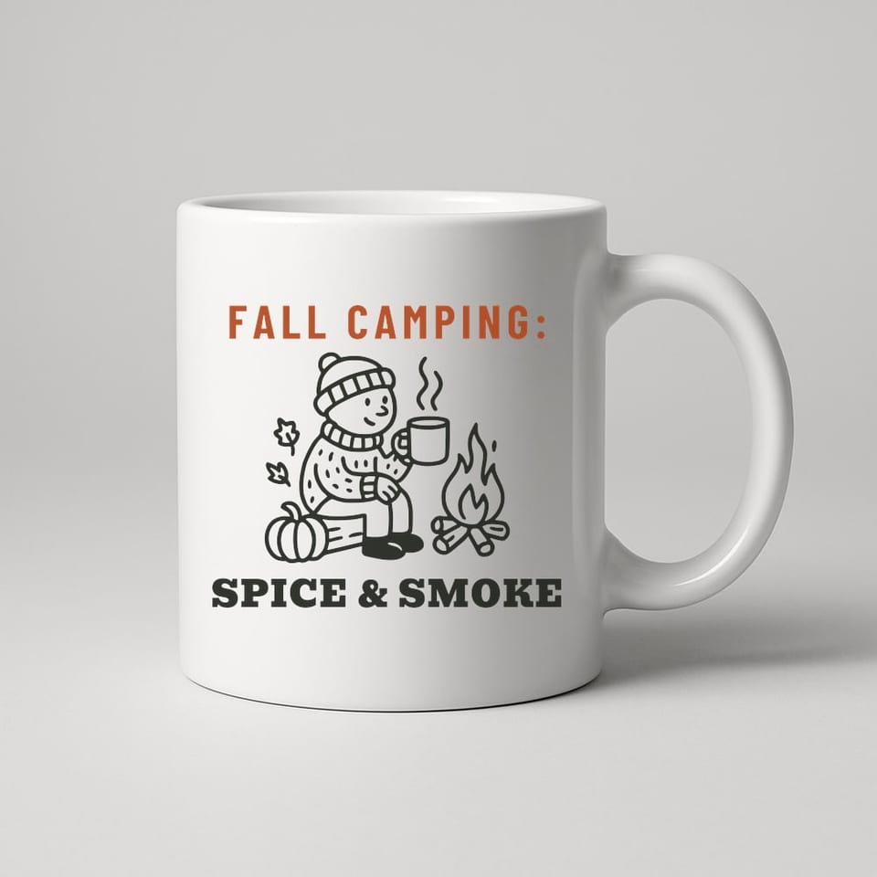 Spice and Smoke mug, White